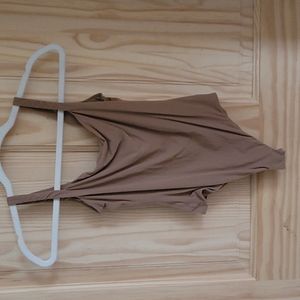 SKIMS fits everybody square neck bodysuit in Sienna